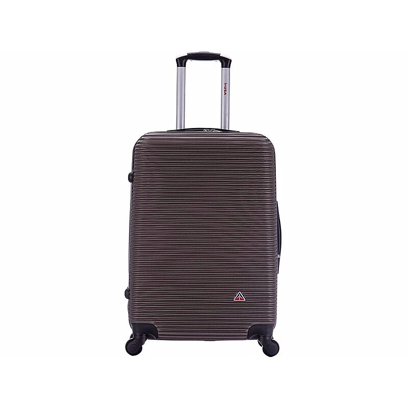 InUSA Royal 24" Hardside Suitcase, 4-Wheeled Spinner, TSA Checkpoint Friendly, Brown (IUROY00M-BRO) image 1