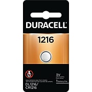 Duracell 1216 3V Lithium Coin Battery, 1/Pack (DL1216BPK)