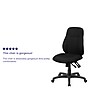 Flash Furniture Brandy Armless Ergonomic Fabric Swivel Mid-Back Task Office Chair, Black (BT90297M)~#|#~sp116261722_sc7
