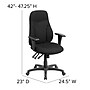 Flash Furniture Hughes Ergonomic Fabric Swivel High Back Task Office Chair, Black (BT90297HA)~#|#~sp116262028_sc7