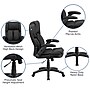 Flash Furniture Hansel Ergonomic LeatherSoft Swivel High Back Executive Office Chair, Black (BT90275H)~#|#~sp116262041_sc7