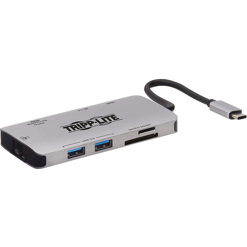 Tripp Lite U442-DOCK5-GY USB Type C Docking Station for Notebook/Tablet/Smartphone, 100 Watts (U442DOCK5GY) image 1
