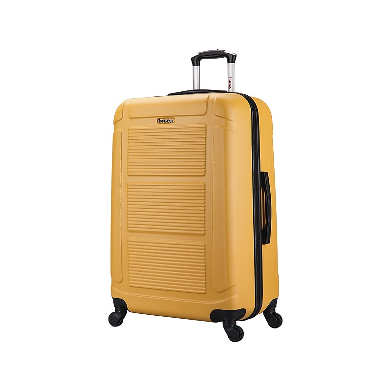 InUSA Pilot 28" Hardside Suitcase, 4-Wheeled Spinner, TSA Checkpoint Friendly, Mustard (IUPIL00L-MUS) image 1