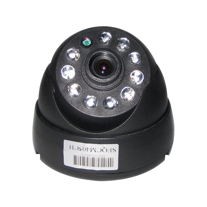 SeqCam SEQCM405CH Wired Day/Night Dome Camera, Black image 1