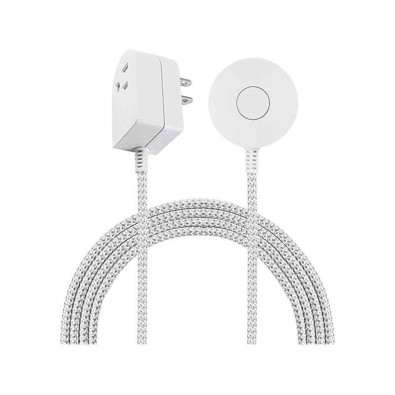 Cordinate 1-Outlet Tabletop Switch, White/Gray (41095) image 1