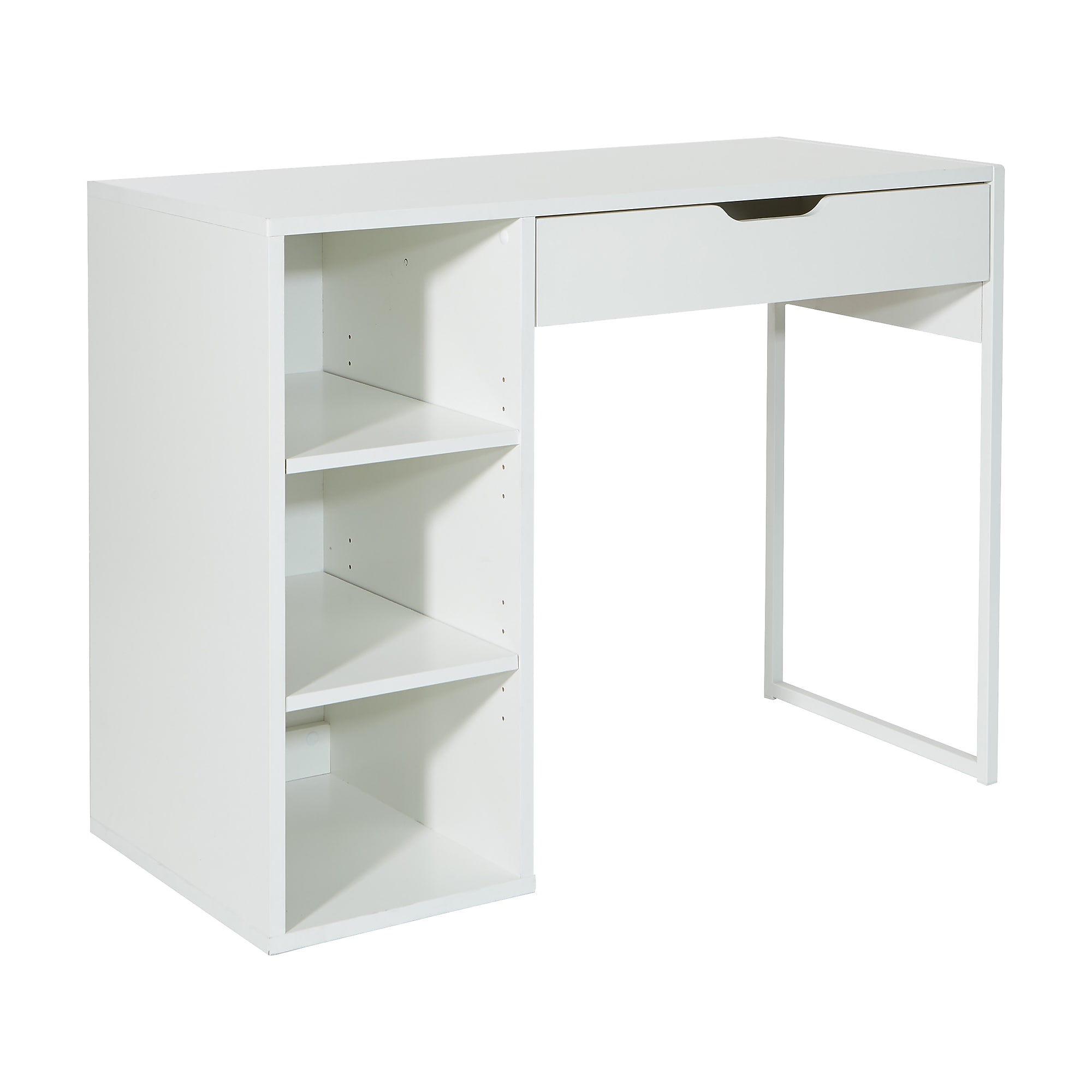 OSP Designs Ravel 40″ Table Desk, White (RV938-WH) Sansujyuku sansujyuku.com