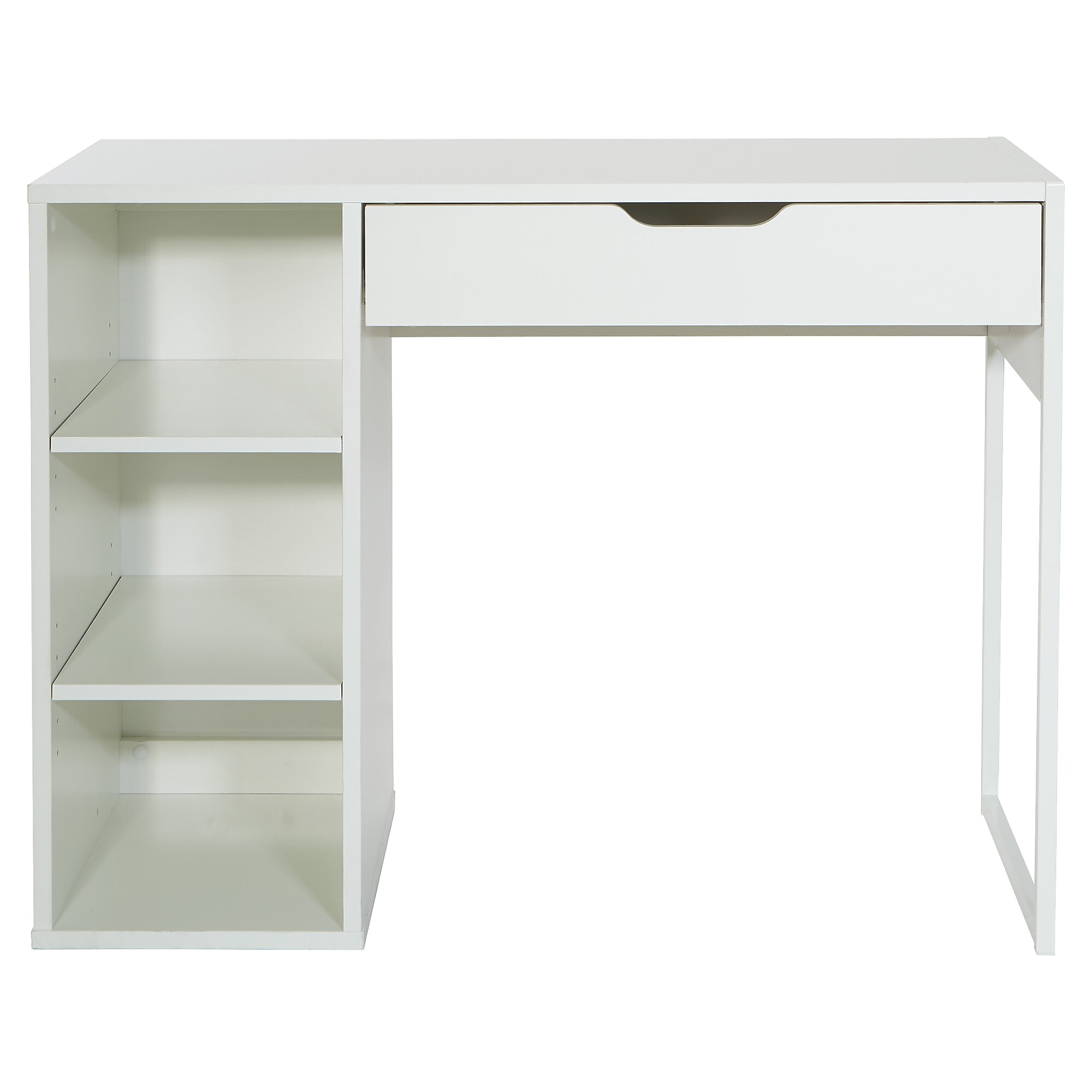 OSP Designs Ravel 40″ Table Desk, White (RV938-WH) Sansujyuku sansujyuku.com
