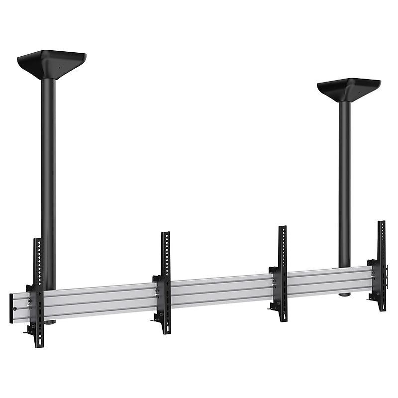 Mount-It! Tilt Ceiling Dual TV Mount for 2 LCD Displays: Screen Size: 45" to 55", 110 lbs. Max. (MI-512B) image 1