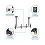 Mount-It! Tilt Ceiling Dual TV Mount for 2 LCD Displays: Screen Size: 45" to 55", 110 lbs. Max. (MI-512B)~#|#~sp116671767_sc7