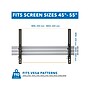 Mount-It! Tilt Ceiling Dual TV Mount for 2 LCD Displays: Screen Size: 45" to 55", 110 lbs. Max. (MI-512B)~#|#~sp116671770_sc7