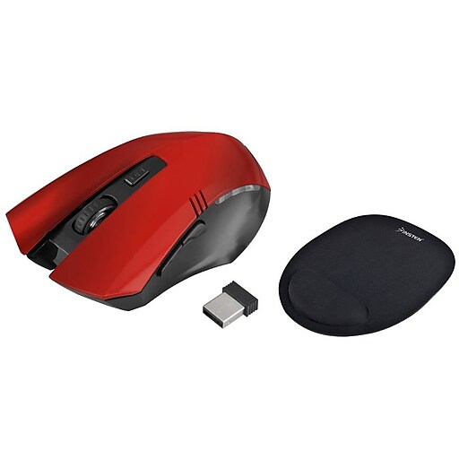 Shop Staples For Insten Wireless Optical Mouse With 6 Button Black