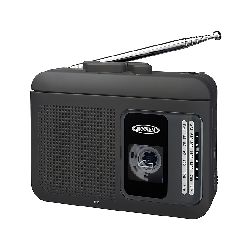 Jensen Personal Cassette Player/Recorder, Black (MCR-75) image 1