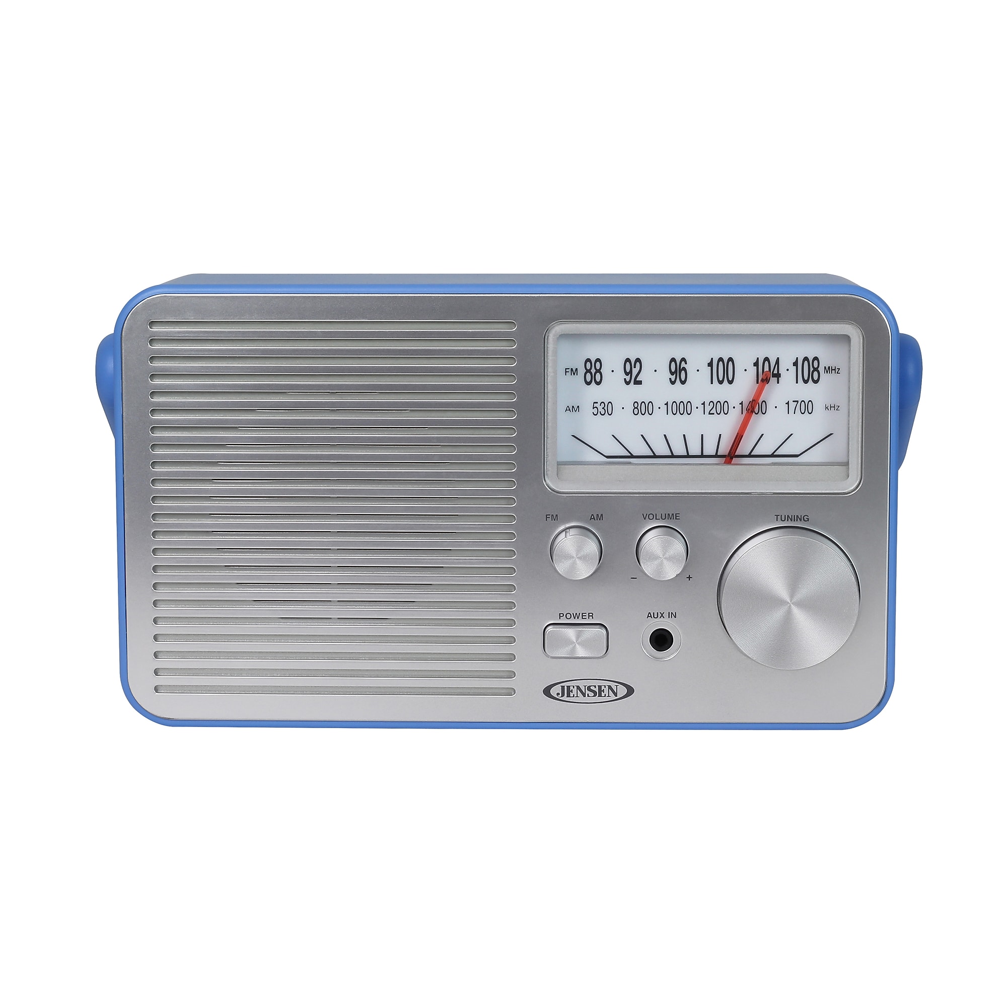 Jensen MR-750 Portable AM/FM Radio, Blue (MR-750-BL) Sansujyuku sansujyuku.com
