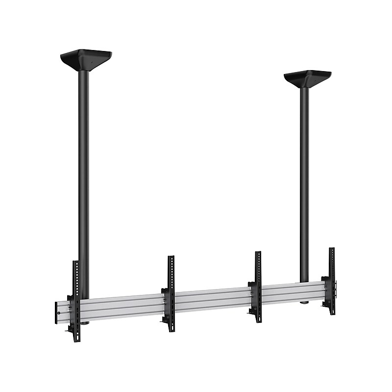Mount-It! Tilt Ceiling Dual TV Mount, 110 lbs. Max. (MI-512L) image 1