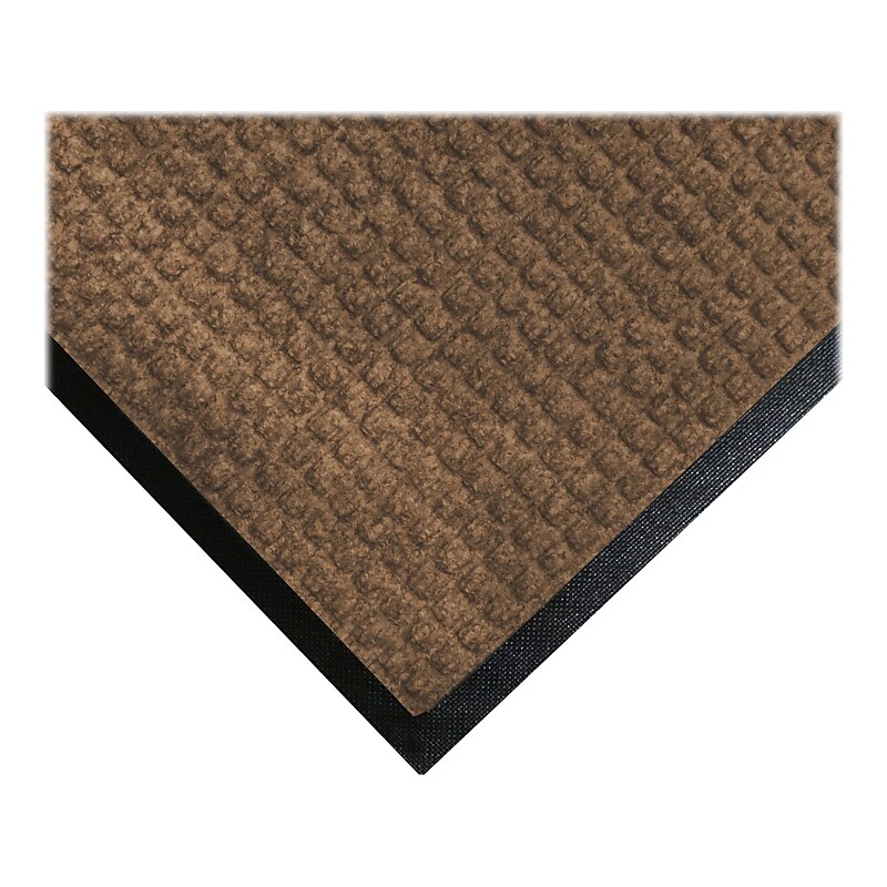 M+A Matting WaterHog Squares Classic Mat, Universal Cleated, 3' x 5', Camel (2005035070) image 1