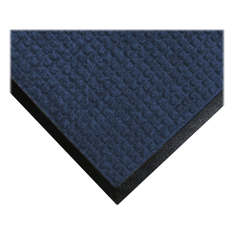 M+A Matting WaterHog Squares Classic Mat, Universal Cleated, 2' x 3', Navy (2006123070) image 1