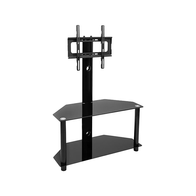 Mount-It! Steel Pedestal TV Stand, Screens up to 55", Black (MI-1860) image 1