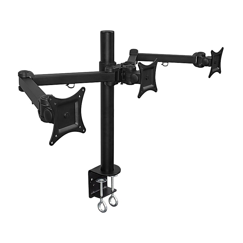 Mount-It! Adjustable Triple Monitor Mount, Up to 32", Black (MI-753XL) image 1