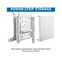 Mount-It! Steel Pedestal TV Stand, Screens up to 70", White (MI-8001)~#|#~sp116854279_sc7
