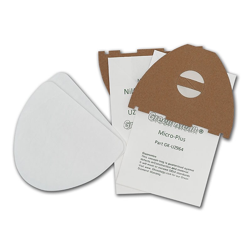 Green Klean® Replacement Vacuum Bags, Fits Advance Hip Vac UZ964 and Kent Euroclean UZ964, 10/pk image 1