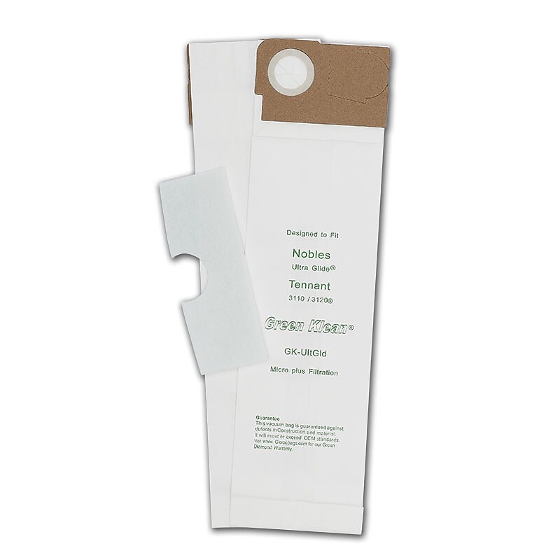 Green Klean® Replacement Vacuum Bags, For Tennant 3110/3120 and Nobles Ultra Glide, V-DMU-15, 10/pk image 1