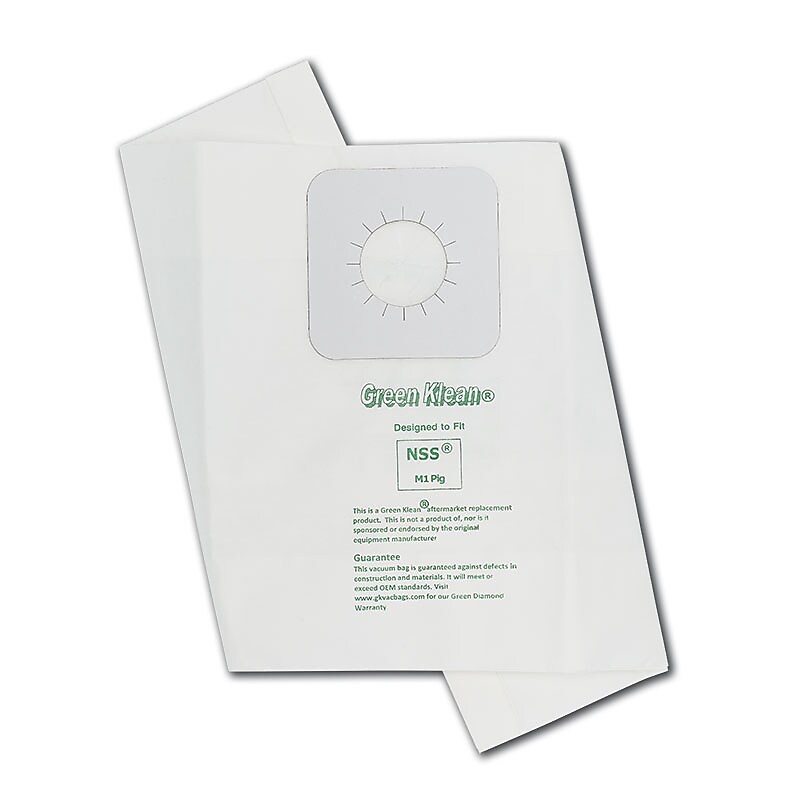 Green Klean® Replacement Vacuum Bags, Fits NSS M1 PIG, 3/Pack (GK-M1PIG-P) image 1