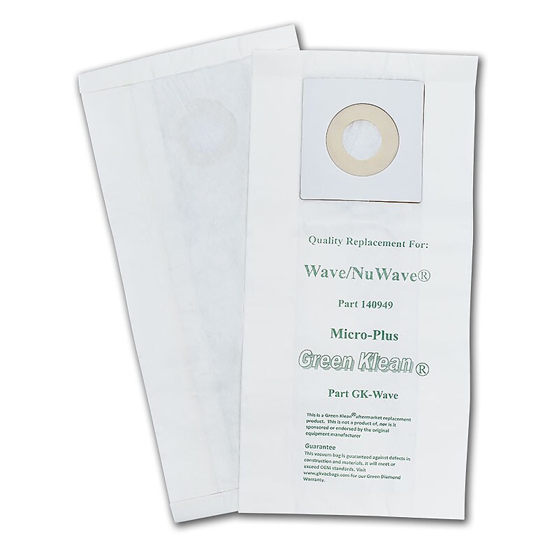 Green Klean® Replacement Vacuum Bags, Fits Windsor Wave 28, Nuwave, Chariot iVac 34 Vacuums image 1