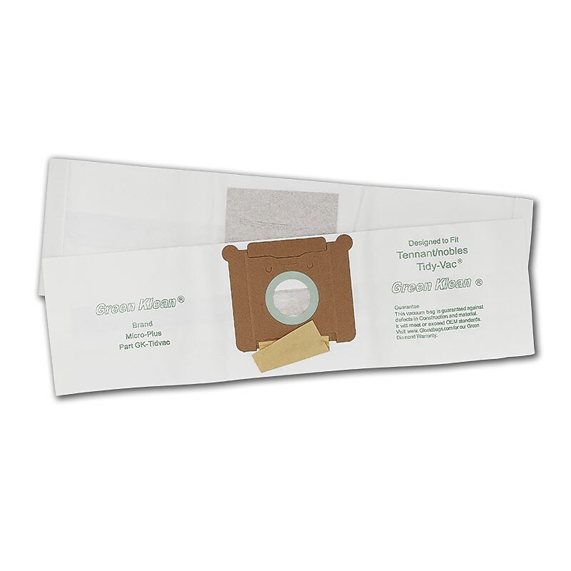 Green Klean® Replacement Vacuum Bags Fit Tennant/Nobles Tidy-Vac Canister Model #607961 & Model 3400 , 10/pk image 1