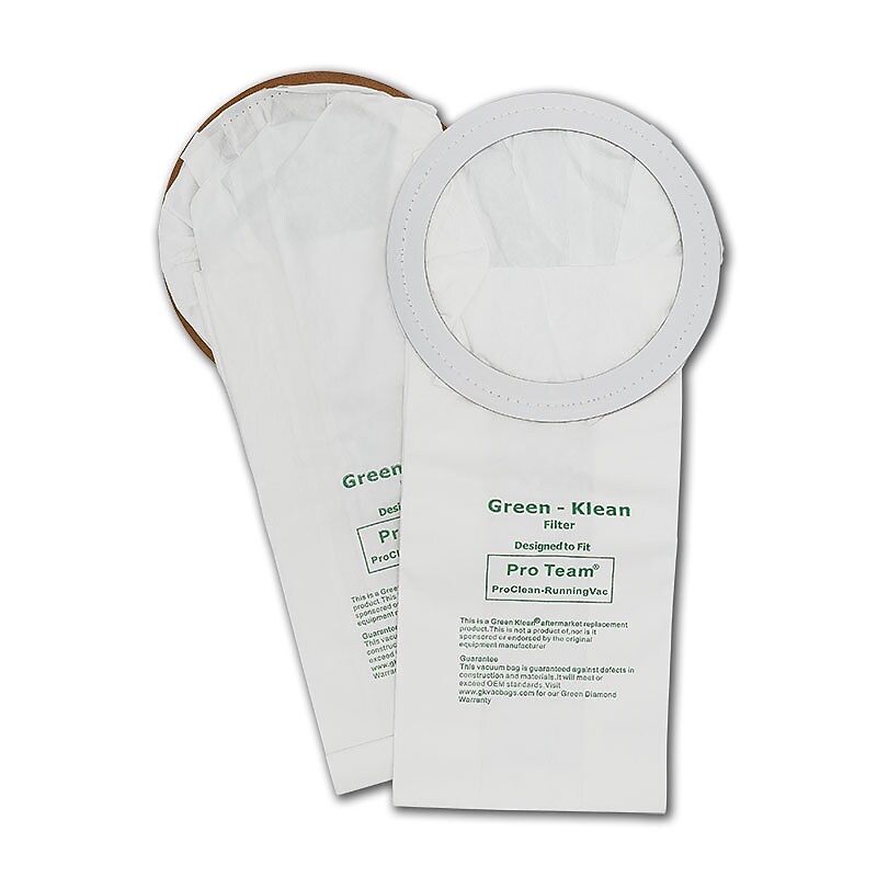 Green Klean® Replacement Vacuum Bags Fit Proteam ProClean, QuietPro-CN, Sequoia, & RunningVac Vacuums, 10/pk image 1