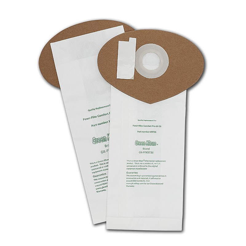 Green Klean Vacuum Bag, White, 10/Pack (GK-PFX9736-10Qrt-P) image 1