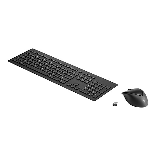 HP Wireless Rechargeable 950MK Keyboard and Mouse Combo, Black (3M165UT