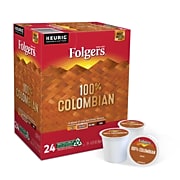 Folgers Colombian Coffee, Keurig® K-Cup® Pods, Medium Roast, 24/Box (6659)