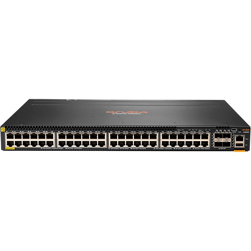 Aruba 6300M 48-Port Gigabit Ethernet Managed Switch, 10/100/1000 Mbps, Black (JL661A) image 1