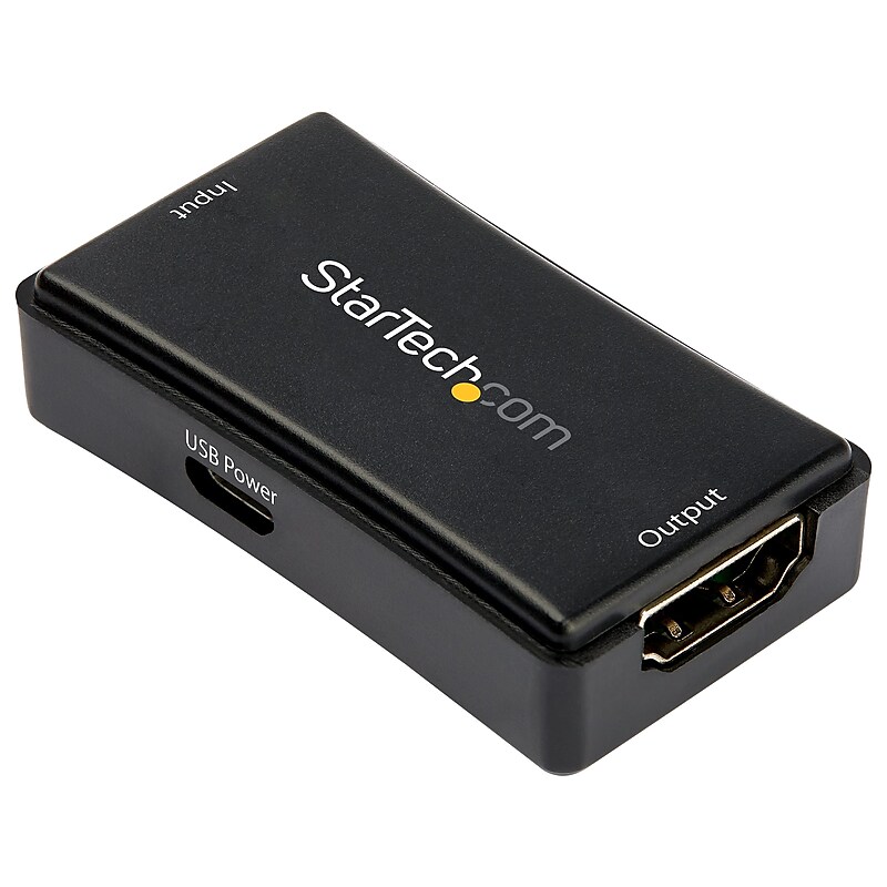 StarTech HDMI Signal Booster, Black (HDBOOST4K2) image 1