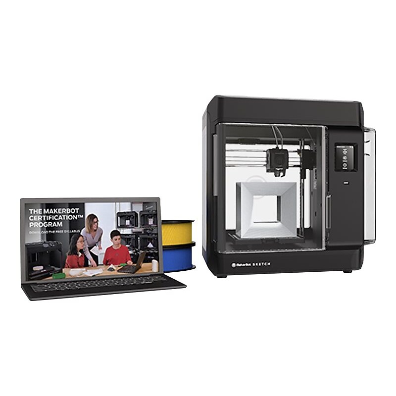 Makerbot Sketch Classroom 3D Printer, 1 Extruder, Black/Clear (SKETCHKIT) image 1