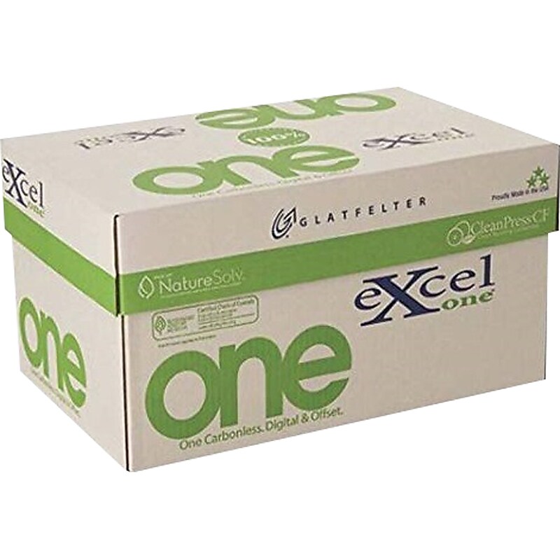 ExcelOne 8.5" x 11" Carbonless Paper, 21 lbs., 92 Brightness, 5000 Sheets/Carton (230949) image 1