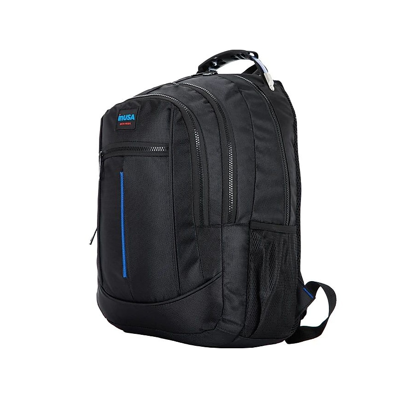 InUSA ROADSTER Executive Laptop Backpack, Large, Black (B-IUROA-3714) image 1