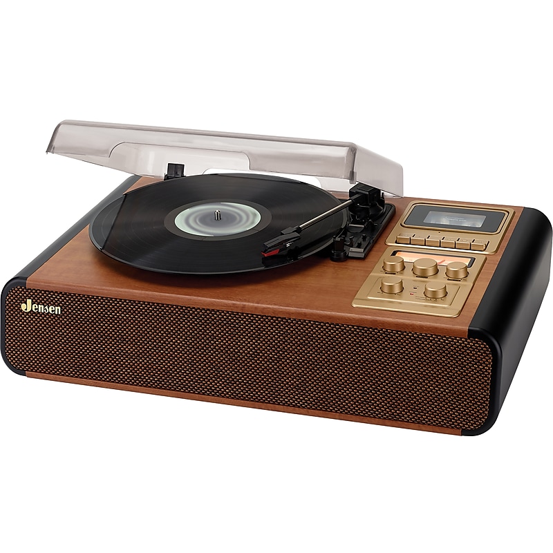 Jensen Stereo Turntable with Cassette Player/Recorder & AM/FM Stereo Radio (JTA-385) image 1