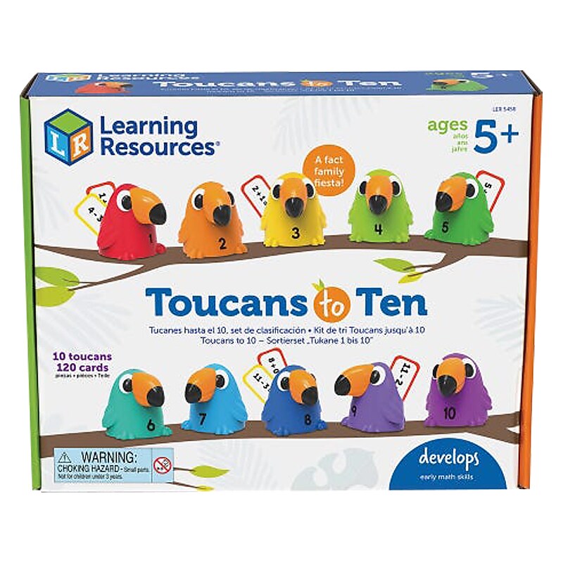 Learning Resources Toucans to Ten, Assorted Colors (LER5458) image 1