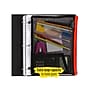Five Star Zipper Mesh Pouch, Black/Gray/Green/Yellow/Red/Blue/Pink (50782)~#|#~sp117359078_sc7