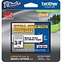 Brother P-touch TZe-S241 Laminated Extra Strength Label Maker Tape, 3/4" x 26-2/10', Black on White (TZe-S241)~#|#~sp117370309_sc7