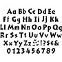 Barker Creek Black Tie Affair  4" Letters and Numbers, Black, 255/Pack (LL1713)~#|#~sp117512634_sc7