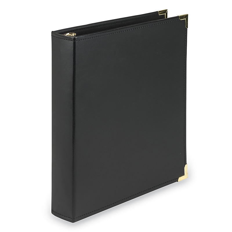 Pacon 1 1/2" 3-Ring Non-View Binders, Black (SAM15150) image 1