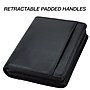 Samsill Leather Zippered Padfolio, Black (15670)~#|#~sp117514171_sc7