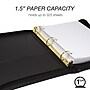 Samsill Classic Collection Vinyl Padfolio, Black (15250)~#|#~sp117514513_sc7