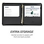 Samsill Classic Collection Vinyl Padfolio, Black (15250)~#|#~sp117514514_sc7