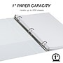 Samsill Earth's Choice Plant-Based 1" View Binder, 3-Ring , Made in USA, White (SAM18937)~#|#~sp117514922_sc7