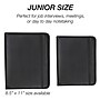 Samsill Professional Junior Leather Portfolio Case with Zipper Closure, Black (70821)~#|#~sp117515063_sc7