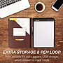 Samsill Contrast Stitch Leather Padfolio, Tan (SAM71716)~#|#~sp117515108_sc7