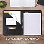 Samsill Contrast Stitch Leather Padfolio, Tan (SAM71716)~#|#~sp117515110_sc7